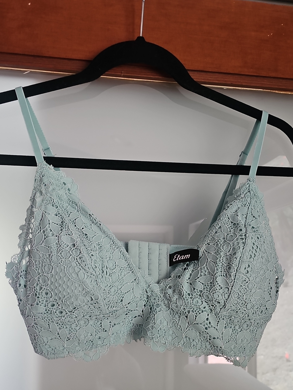Etam Lace Bralette in Mint Green